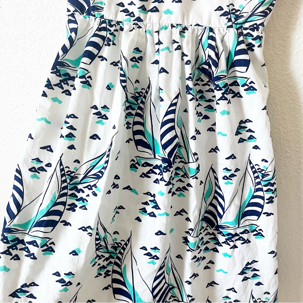 Vineyard Vines Nautical Print Sailboat Fit & Flare  Sun Dress Size 0 - Picture 6 of 11